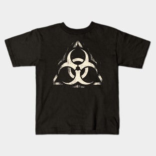 Grunge Biohazard Warning: Keep Out! Kids T-Shirt